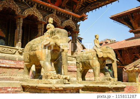 ネパールのパタンにあるダルバール広場の美しい風景 115811287