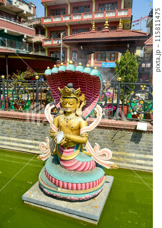 ネパールの首都カトマンズにあるブッダパークの風景 115811475