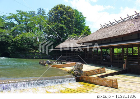 夏に清涼感を味わえる甲佐町やな場 115811836