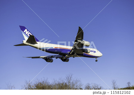 航空貨物・AIR CARGO/成田空港に着陸する旅客機・ボーイング747・Nippon Cargo 航空貨物・AIR CARGO/成田空港に着陸する旅客機・ボーイング747・Nippon Cargo 115812102