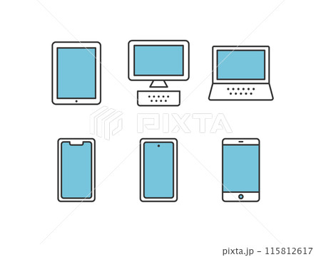シンプルなパソコン・スマホセット シンプルなパソコン・スマホセット 115812617