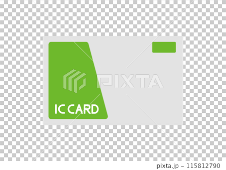 Simple illustration of a transportation IC card 115812790