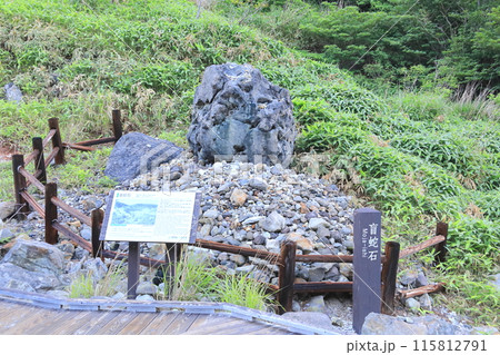 史跡 殺生石の盲蛇石/栃木県那須町 史跡 殺生石の盲蛇石/栃木県那須町 115812791