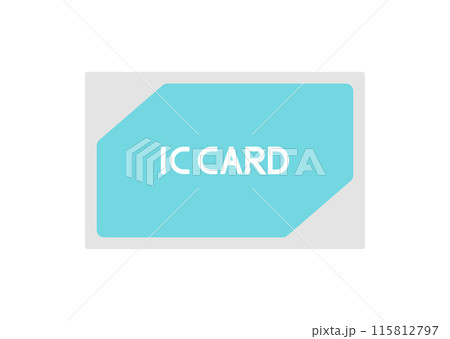 交通系ICカードのシンプルなイラスト 115812797