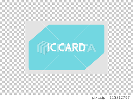 交通系ICカードのシンプルなイラスト 115812797