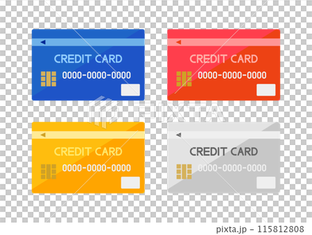 Simple illustration of credit card 115812808