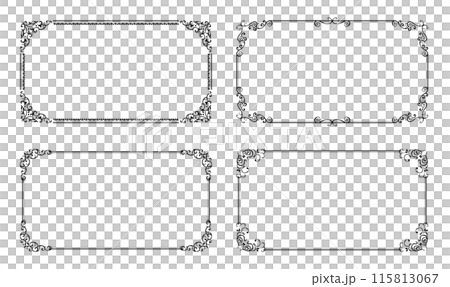 16:9 Video Frame Antique Classic 115813067