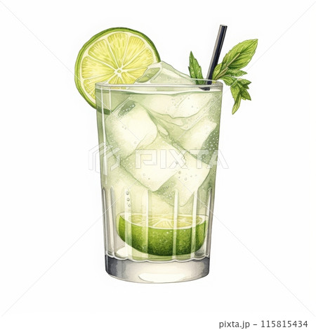 Cocktail Day with Berries, Fruits and Mint Leaves. 115815434