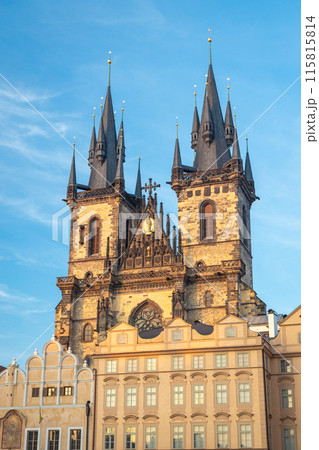 Church of Our Lady before Tyn at the Old Town Square in Prague. 115815814
