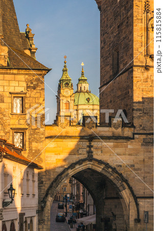 The Mala Strana Bridge Tower at end of Charles bridge. 115815884
