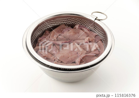 豚レバーの血抜き 115816376