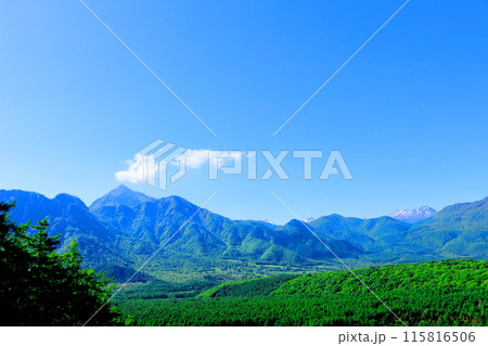 6月の戸隠山と黒姫山と高妻山 6月の戸隠山と黒姫山と高妻山 115816506