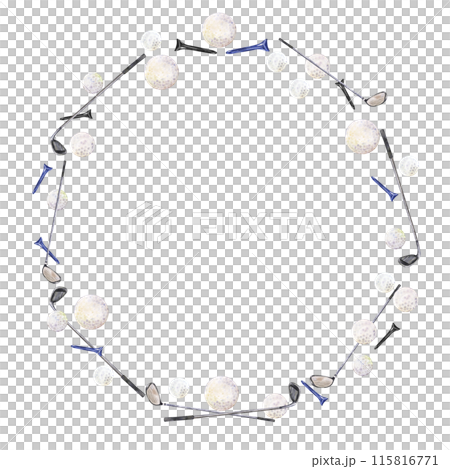 the circular frame of a golf theme the circular frame of a golf theme 115816771