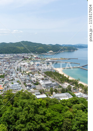 淡路島・洲本市街全景 115817004