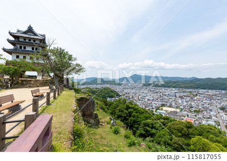 淡路島・洲本城跡と洲本市街 115817055