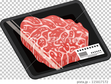 サーロインステーキのイラスト 115817172