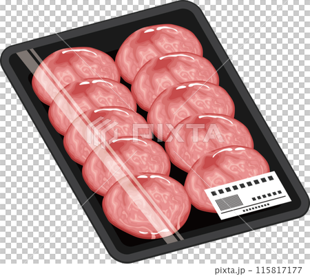 Illustration of beef tongue 115817177