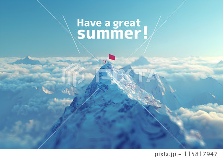 アルプス登頂（文字入り） 115817947