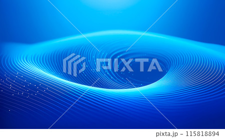 CGイラスト 渦巻くパーティクルの背景イメージイラスト CGイラスト 渦巻くパーティクルの背景イメージイラスト 115818894