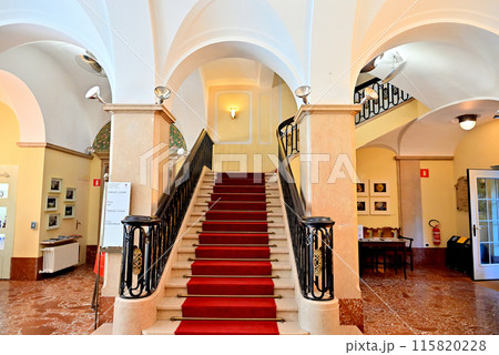 アールヌーボー様式の装飾が美しい階段と天井 アールヌーボー様式の装飾が美しい階段と天井 115820228