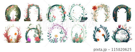 set vector illustration of portal ui game level up concept isolabe on white background set vector illustration of portal ui game level up concept isolabe on white background 115820625