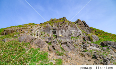 群馬県・谷川岳西黒尾根の急登 群馬県・谷川岳西黒尾根の急登 115821366