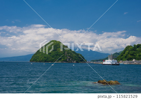 淡島の見える風景　西伊豆のオーシャンビュー 115821529