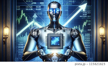 ロボットと半導体関連の株高上昇 115821823