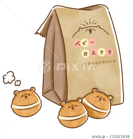 ベビーカステラくまちゃん 115822636