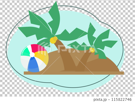 Summer icons. Vector illustration 115822746