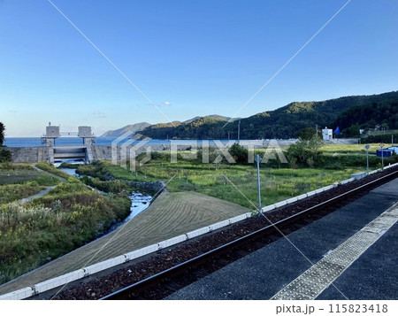 甫嶺駅から見た水門 甫嶺駅から見た水門 115823418