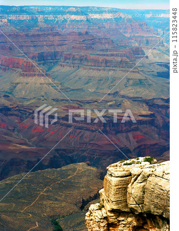 Hazy Sky Day At The Grand Canyon Arizona Hazy Sky Day At The Grand Canyon Arizona 115823448