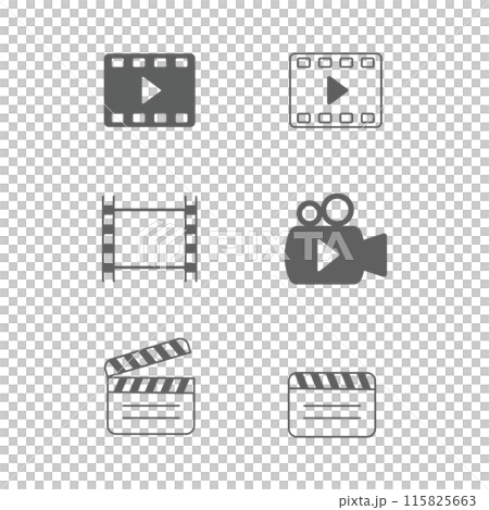 映画アイコンセット2 115825663