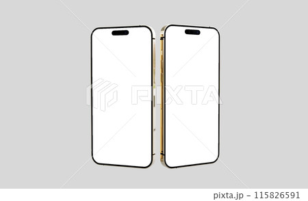 3d rendered Realistic phone mockup design 115826591