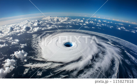 大型台風の目 115827818