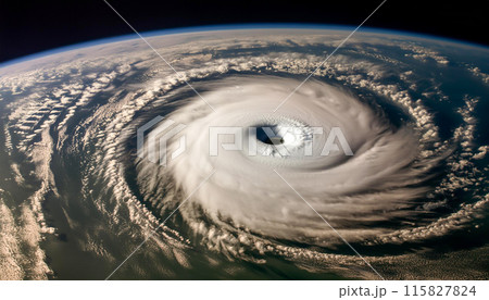 大型台風の目 115827824