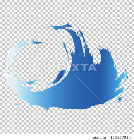 勢いのある海・波しぶきのイラスト素材　ベクター 115827936
