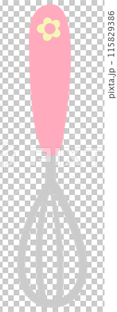 Cute cooking kitchenware in Children Style Cartoon illustration hand whisk mixer 115829386
