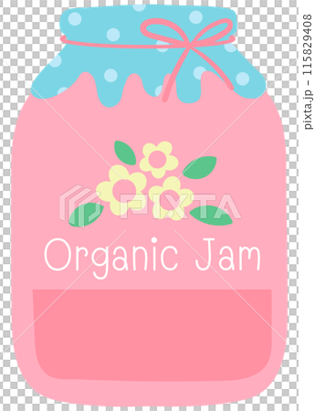 Cute cooking kitchenware in Children Style Cartoon illustration strawberry jam Cute cooking kitchenware in Children Style Cartoon illustration strawberry jam 115829408