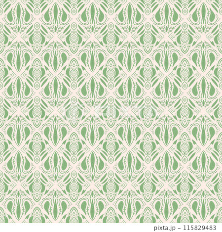 Abstract retro seamless pattern. vintage ornament endless background. Vector flat illustration 115829483