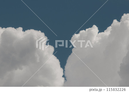 white thunderclouds in blue sky. summer cumulus clouds before rain. Beautiful view of nature white thunderclouds in blue sky. summer cumulus clouds before rain. Beautiful view of nature 115832226