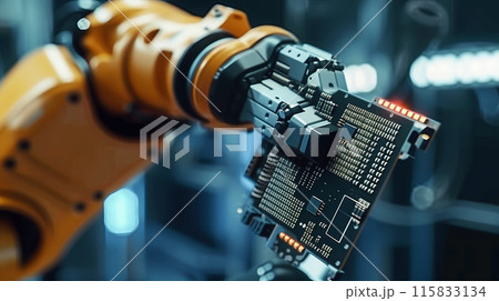 Robotic process for manufacturing chip and processor components 115833134