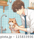 お風呂が苦手な猫 115833936