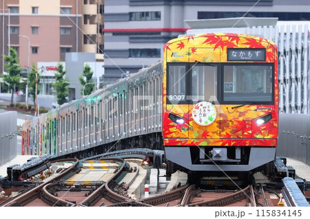 【北大阪急行】9000形〜箕面四季彩都もみじ号〜（南北線：箕面萱野駅） 115834145
