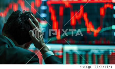 株式　暴落　不況　 115834174