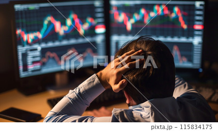 株式　暴落　不況　 115834175