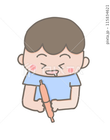 アイスを食べる子供 アイスを食べる子供 115834621