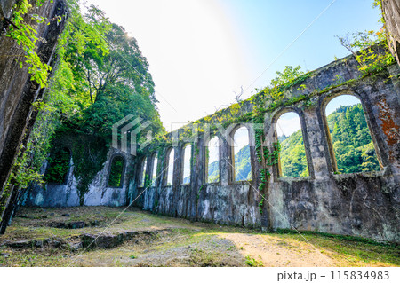 初夏の沈堕発電所跡　大分県豊後大野市 115834983