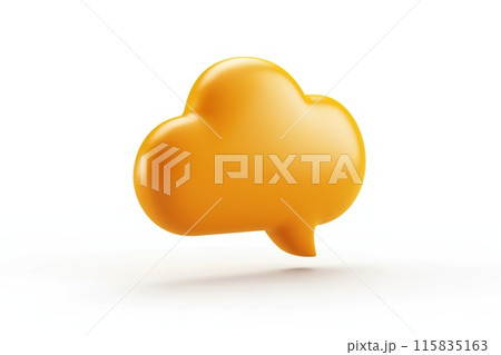 Speech bubble isolated on a white background 115835163