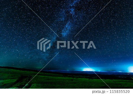 北海道　美幌峠の星景 115835520